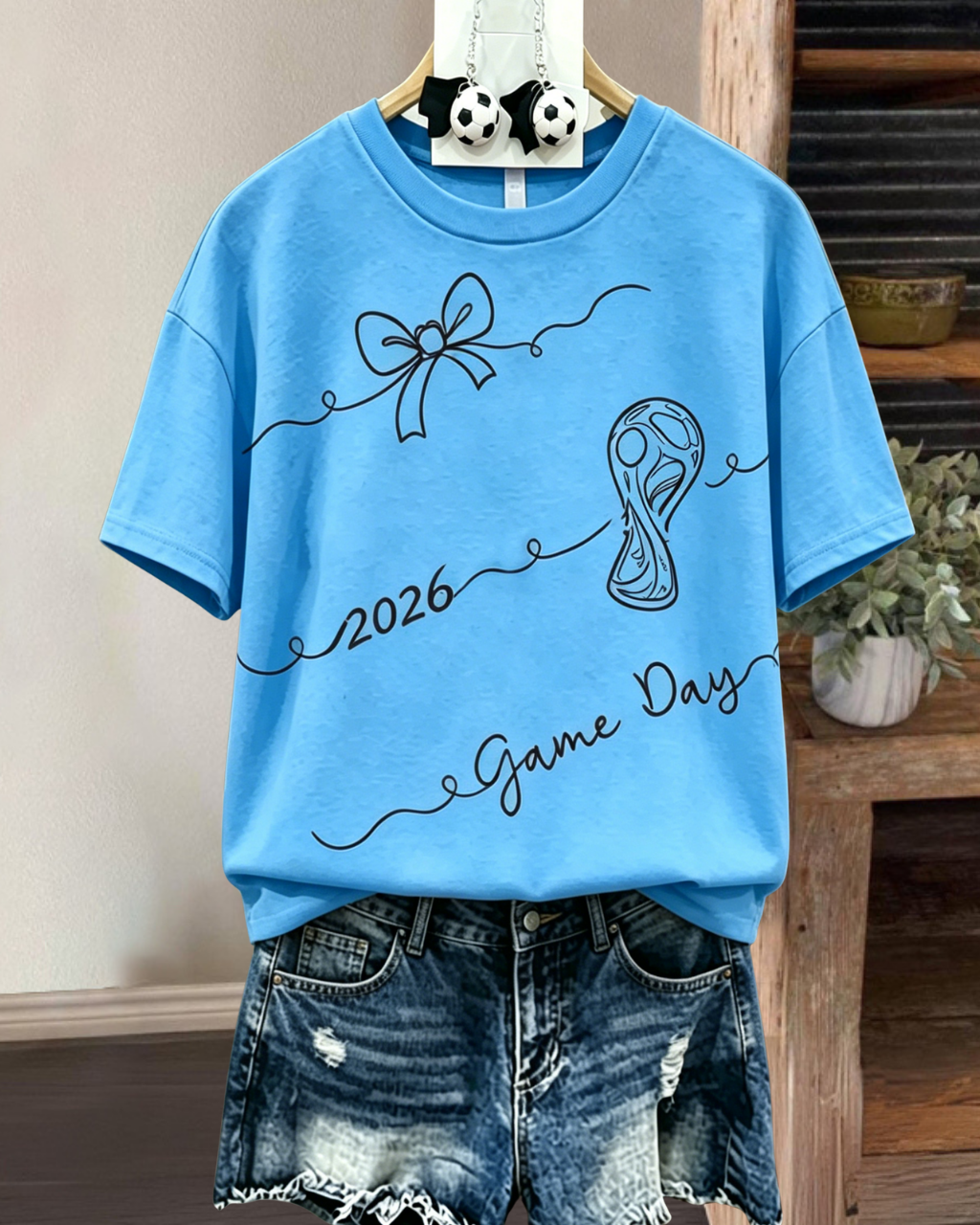 World Cup Game Day Bow T-shirt