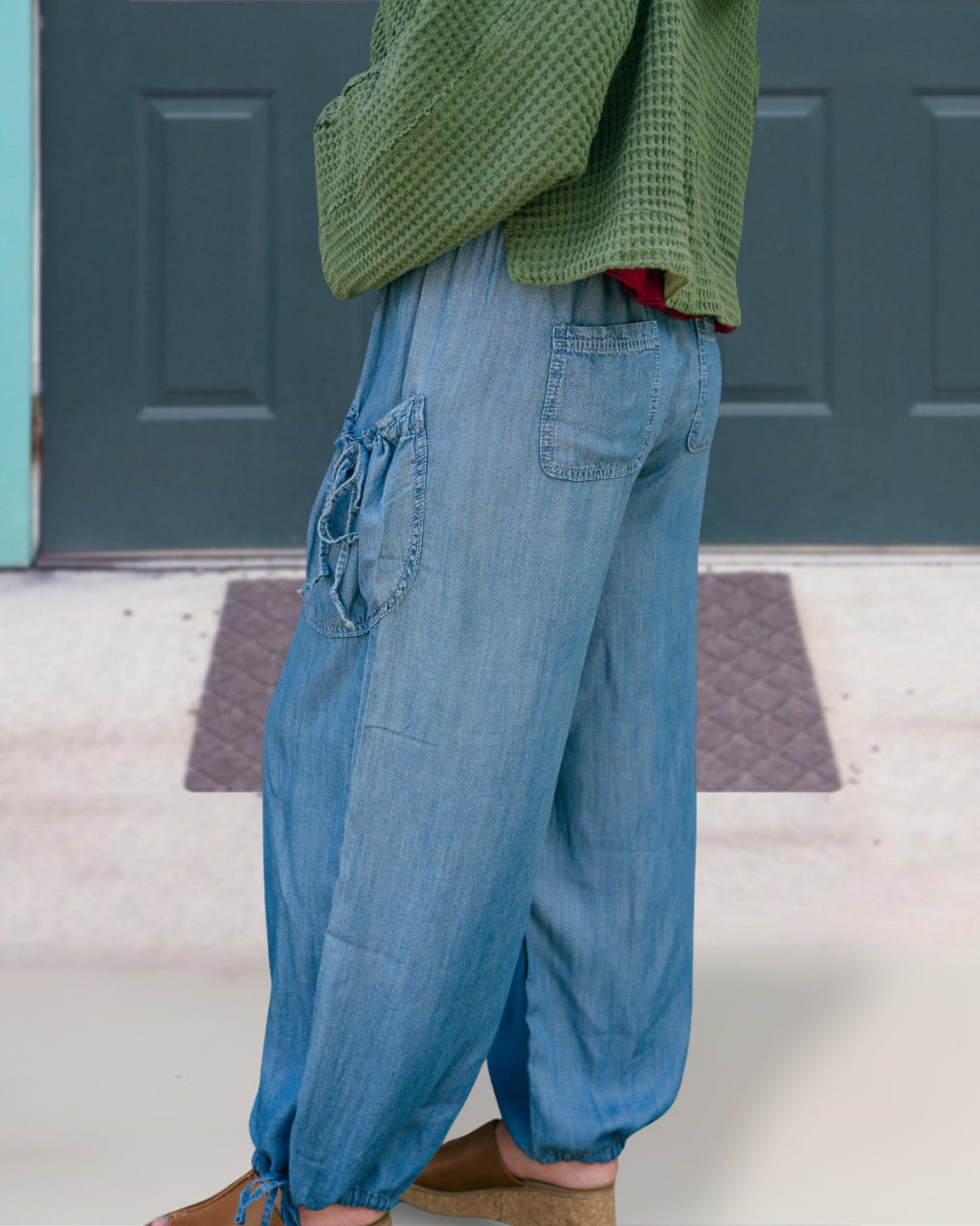 Tapered Denim Work Pants