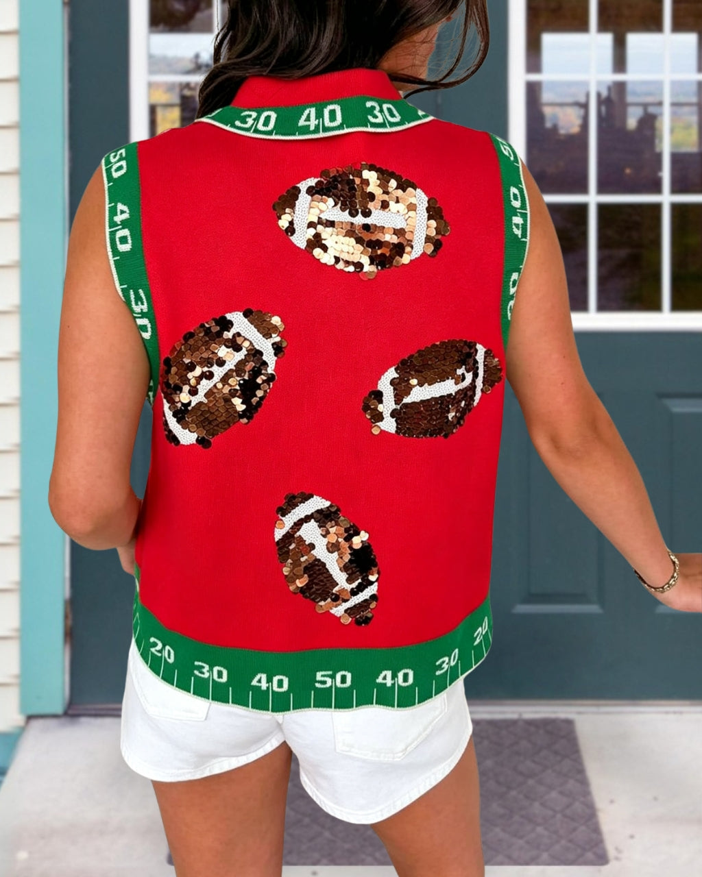 Field Ready Style Football Embroidered Tank