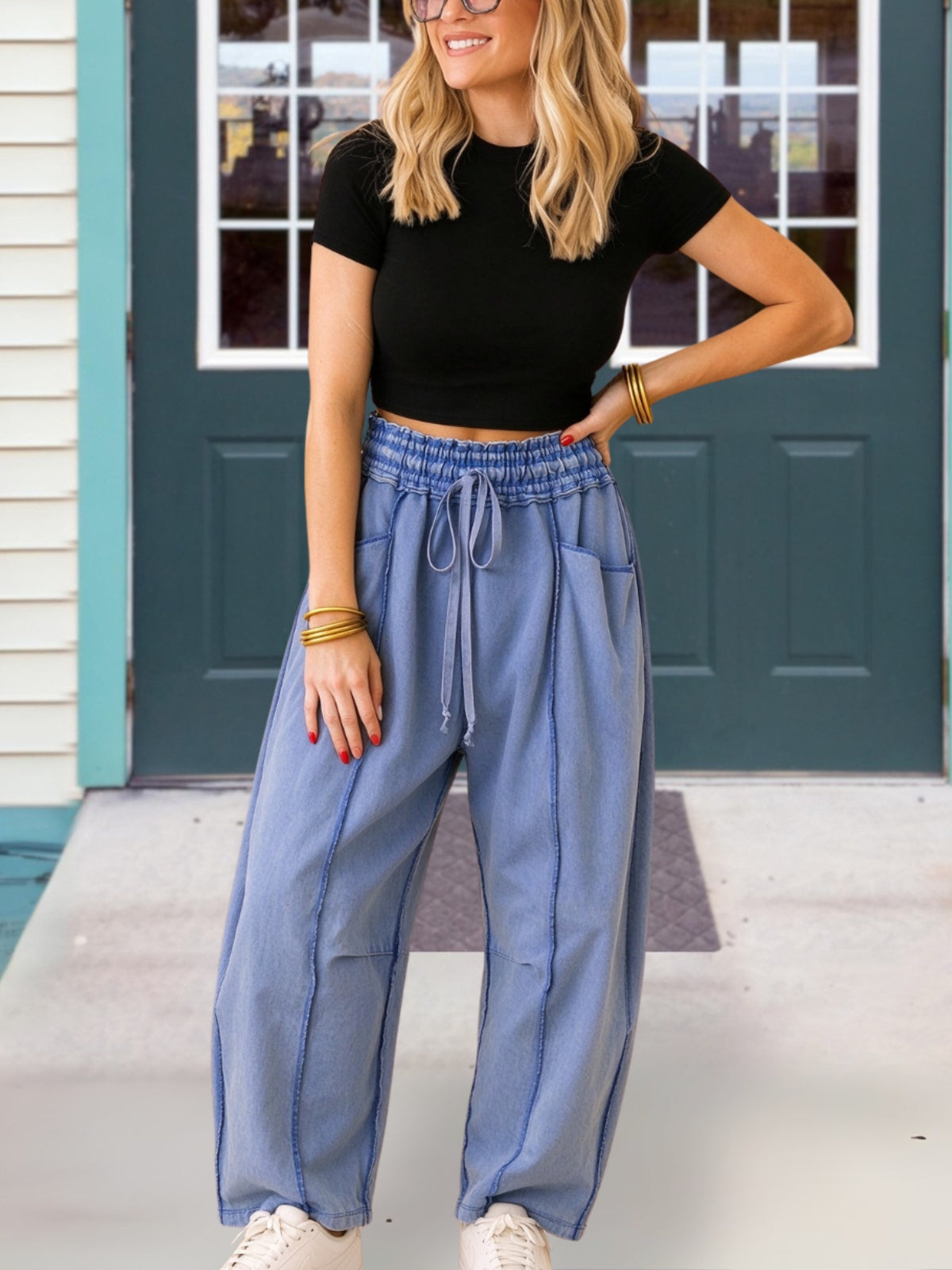 Unique Reverse Stitched Pants
