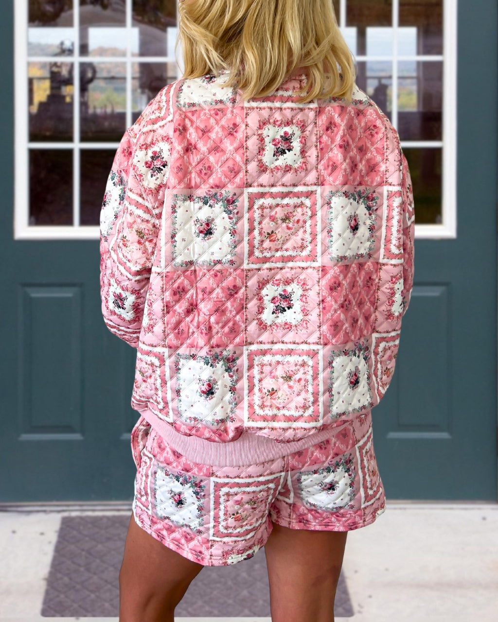 Floral Quilted Cotton Floral Print Set