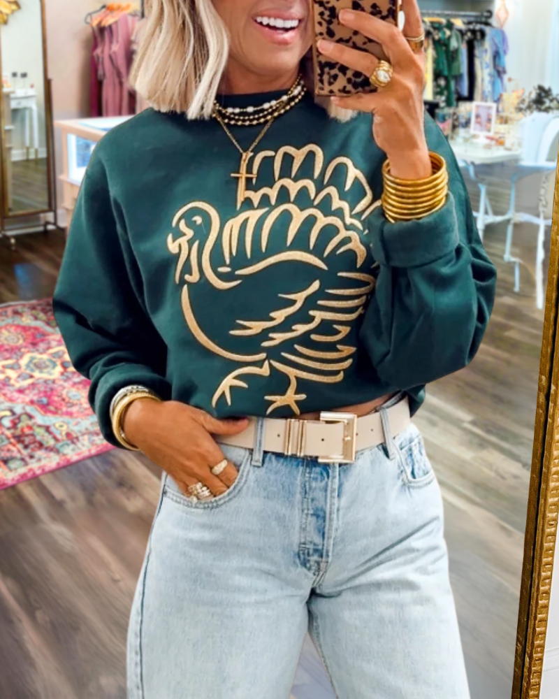 Thanksgiving Turkey Crewneck Sweatshirt