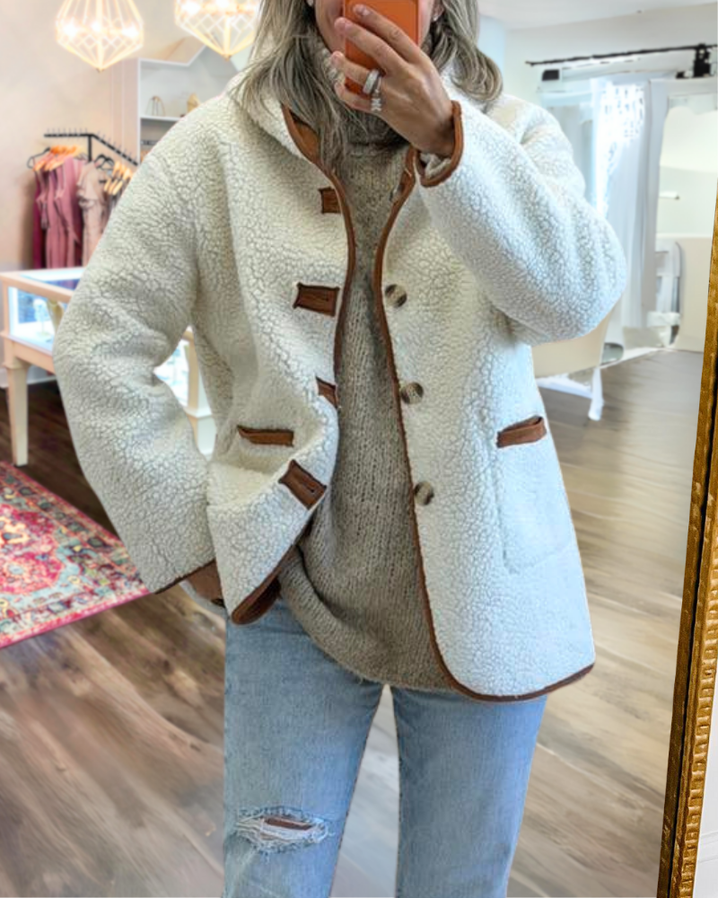 Thick Plush Hooded Jacket