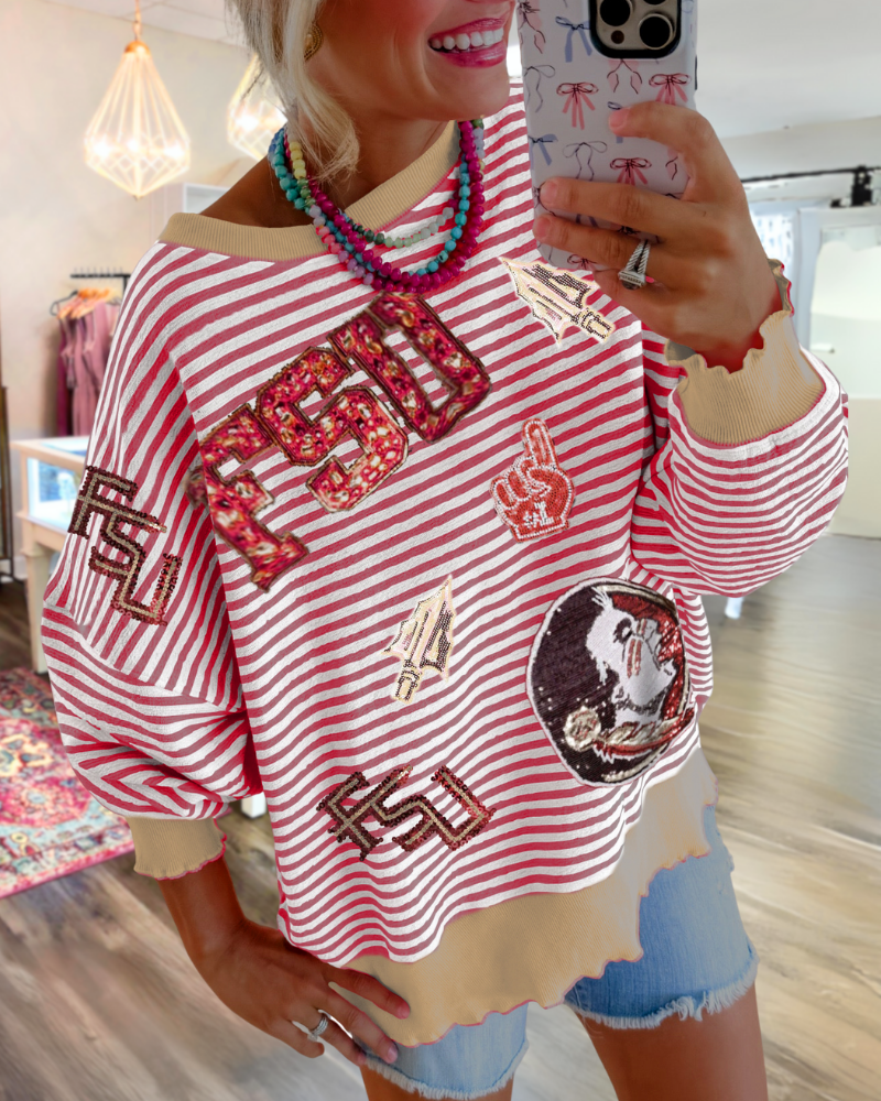FSU Sequin Seminoles Sweatshirt