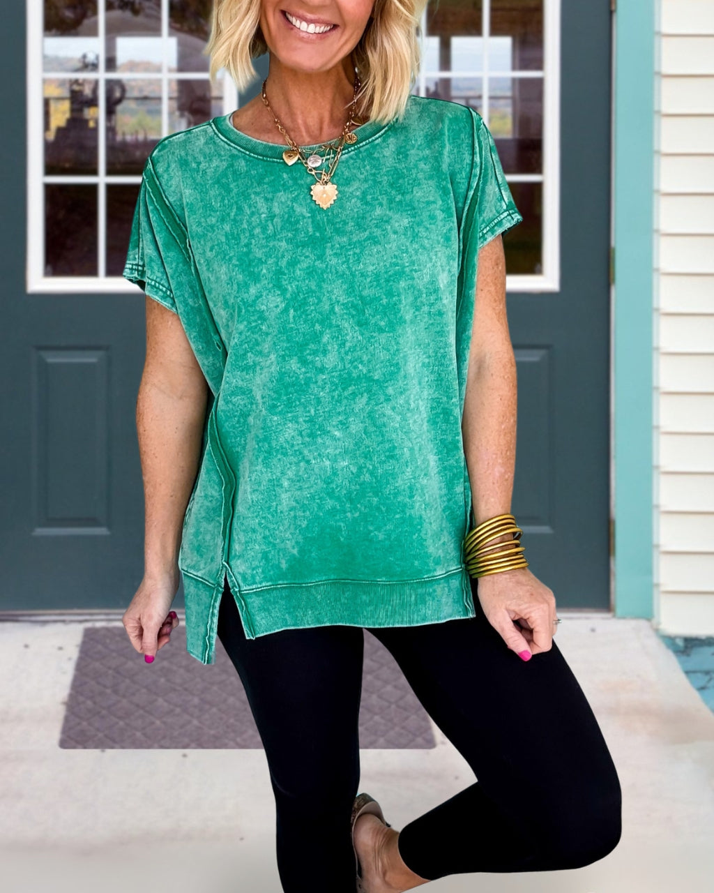 Easy Washed Cotton Tee