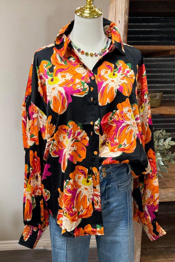 Bright Blooming Floral Blouse