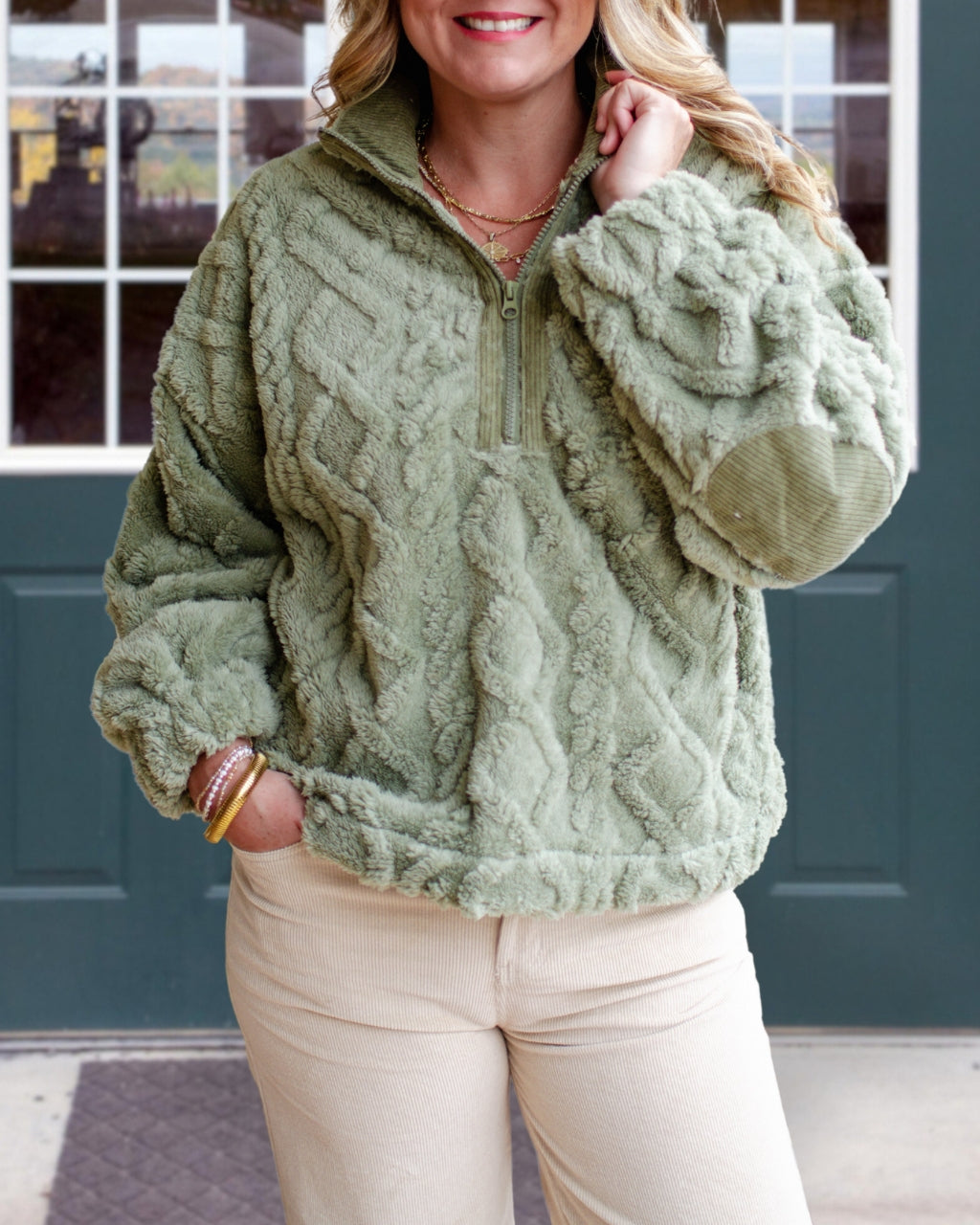 Twist Plush Half-Zip Pullover