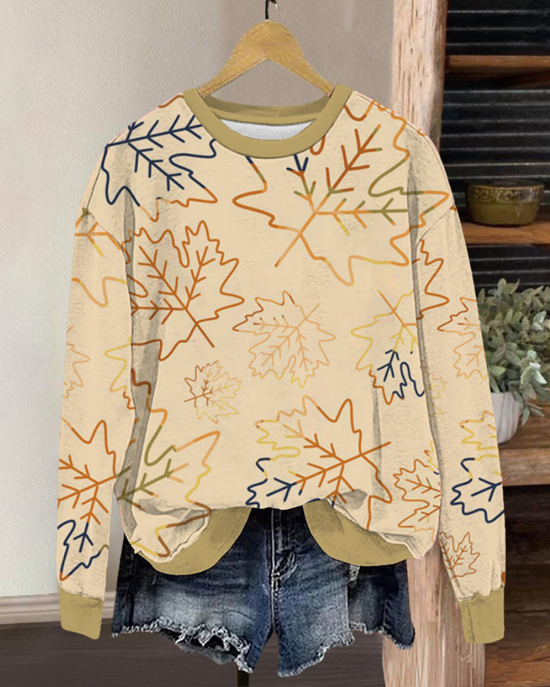 Autumn Maple Leaf Sweatshirt