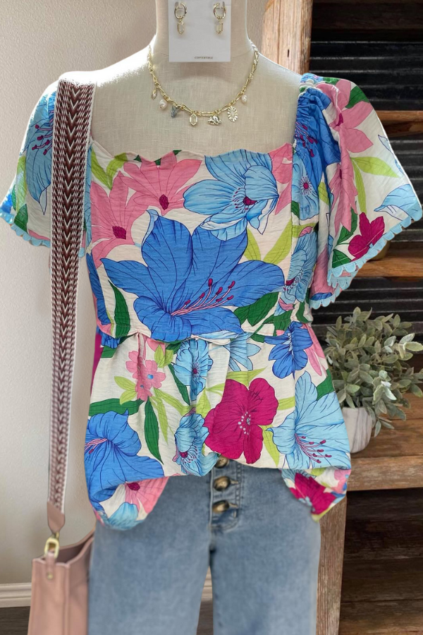 Summer Refreshing Floral Top