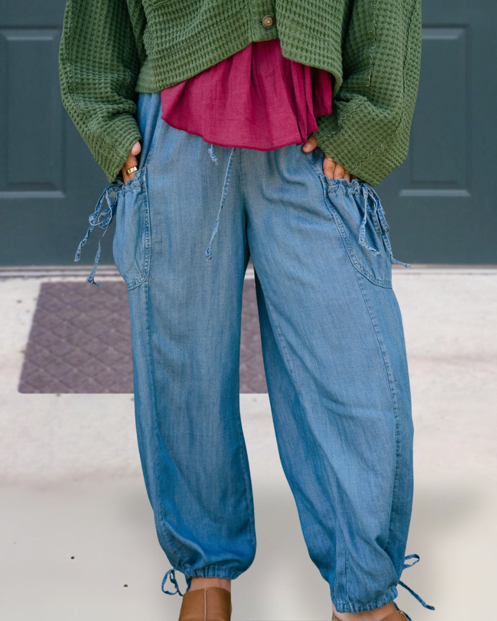 Tapered Denim Work Pants