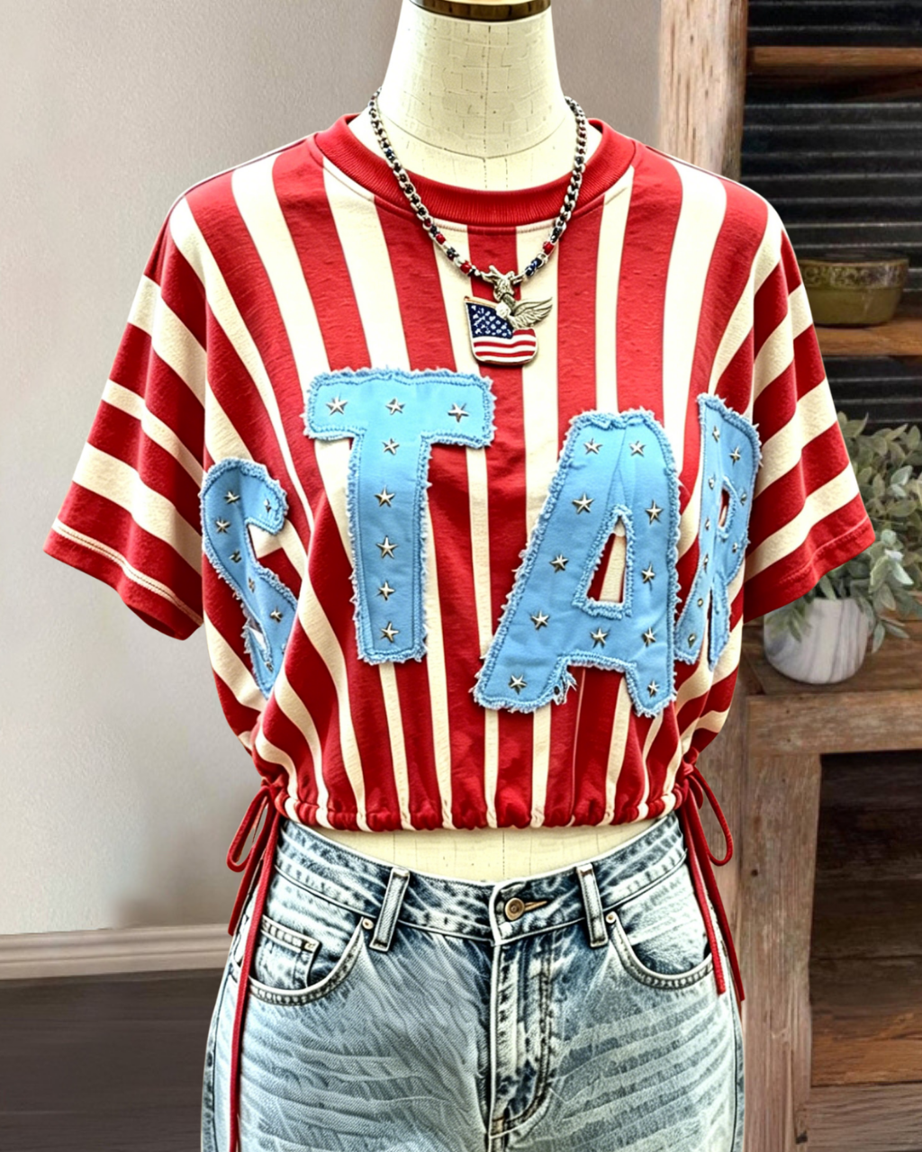 Chic STAR Striped Top