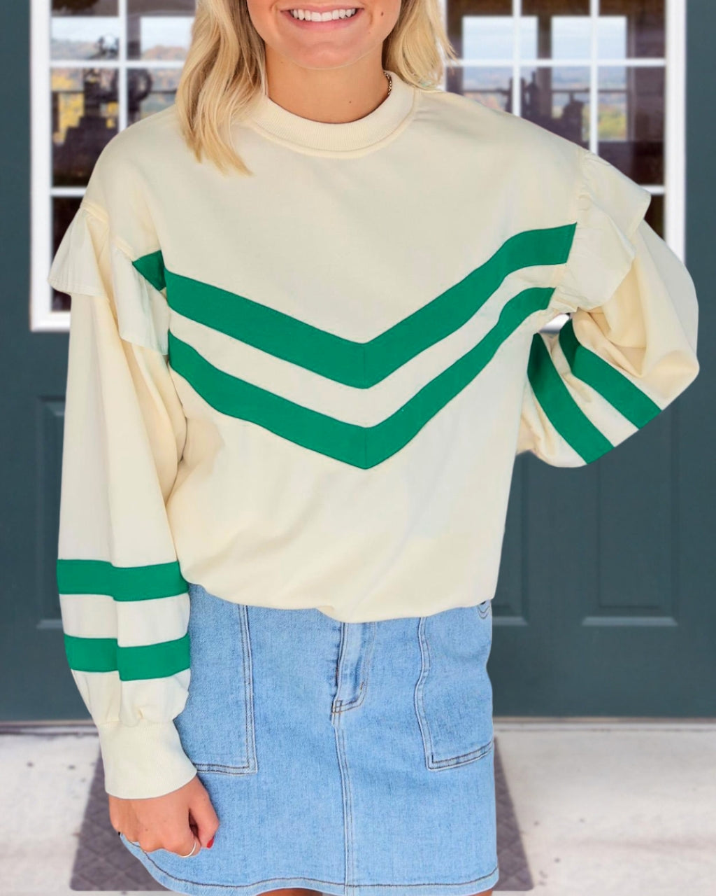 Contrast Patch Sweatshirt