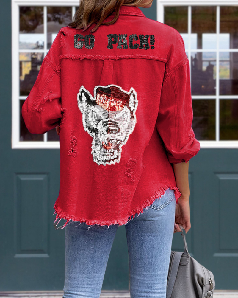 NC State Wolfpack Sequined Jacket