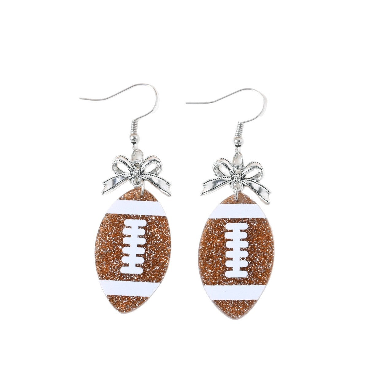 Football Bow Earrings