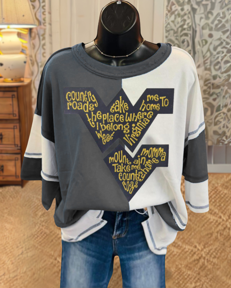 West Virginia Contrast T-shirt