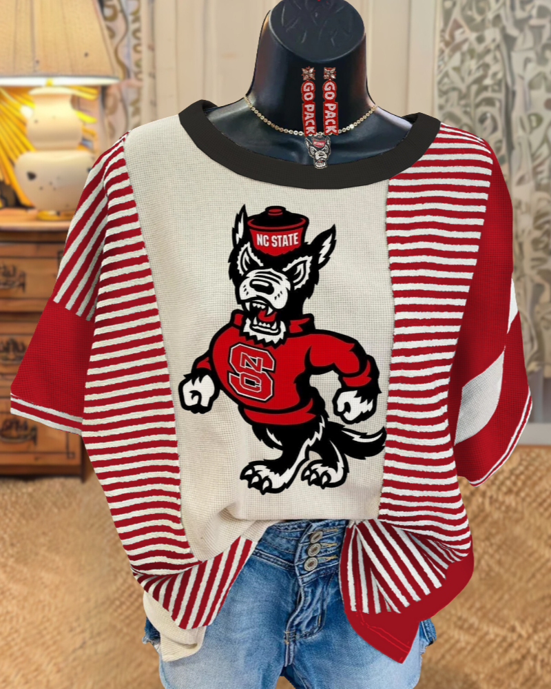 NC State Wolfpack Stripe Tee