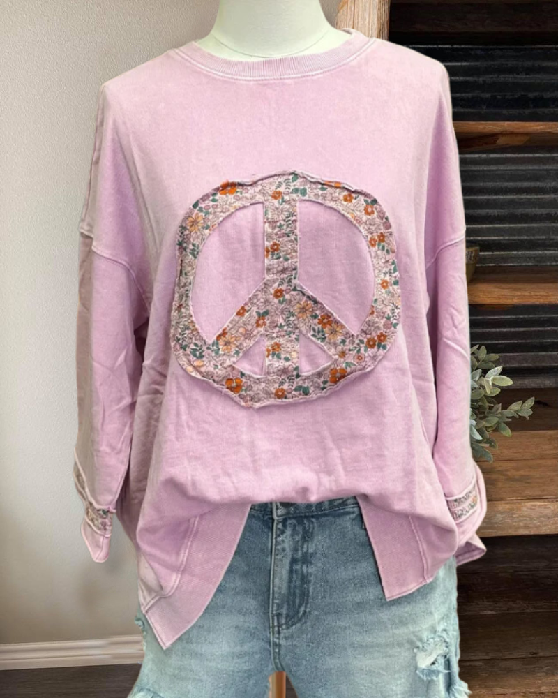 Cotton Candy Peace Sweatshirt