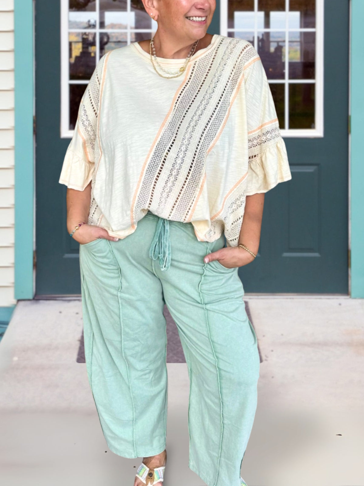 Unique Reverse Stitched Pants