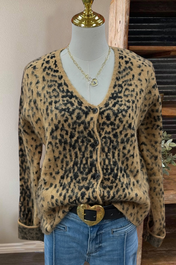 Vintage Spotted Leopard Cardigan