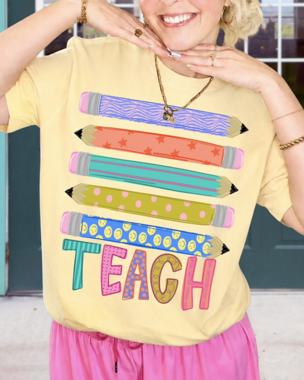Teach Fun Pencil Tee