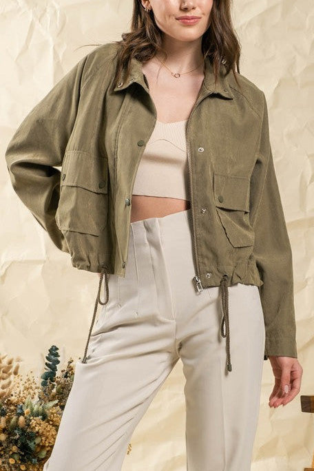 Suede-Like Lightweight Jacket