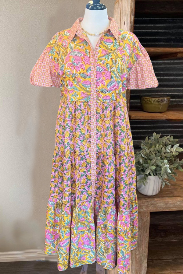 Eunice Multi Floral Maxi Dress