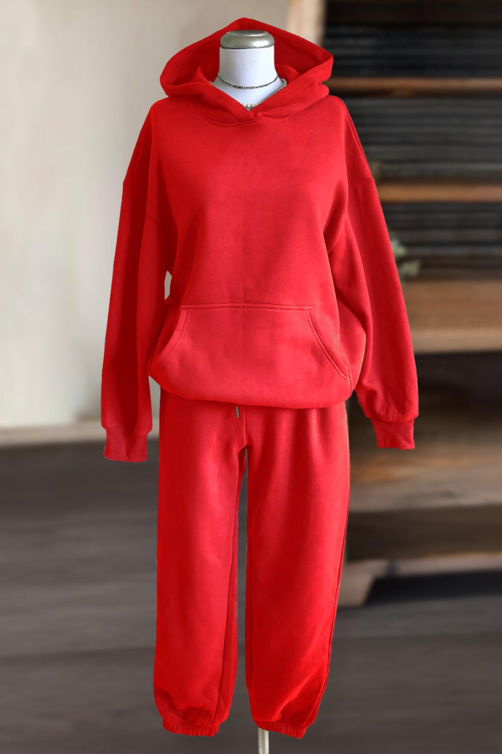 Versatile Hoodie Sweatsuit Set