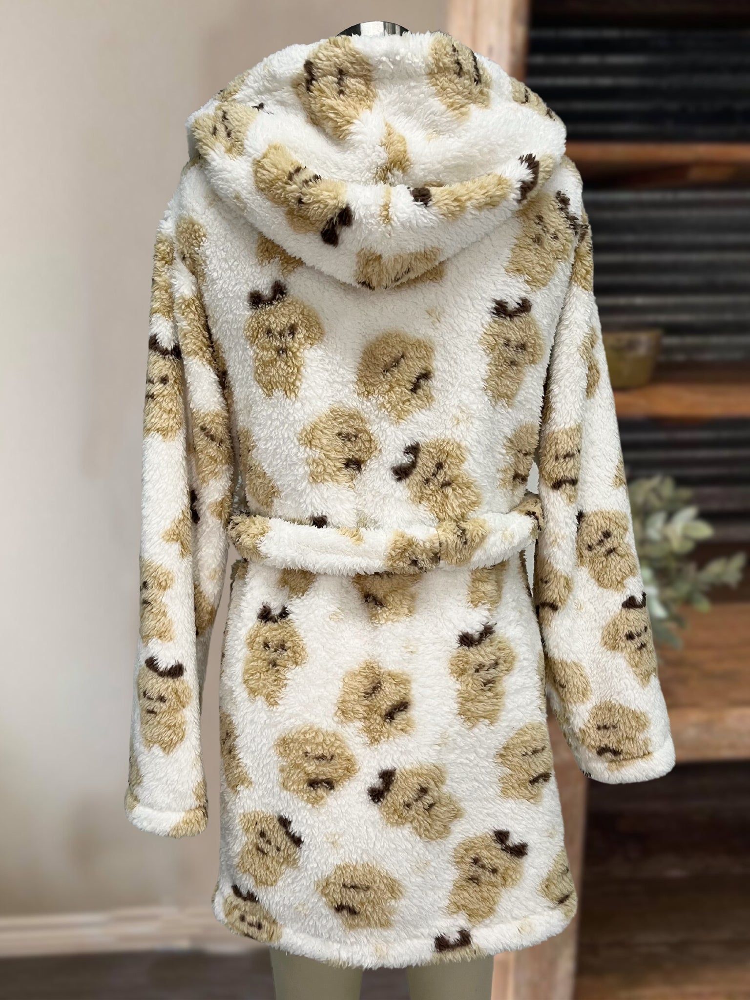 Plush Hooded  Robe Puppy Pajama