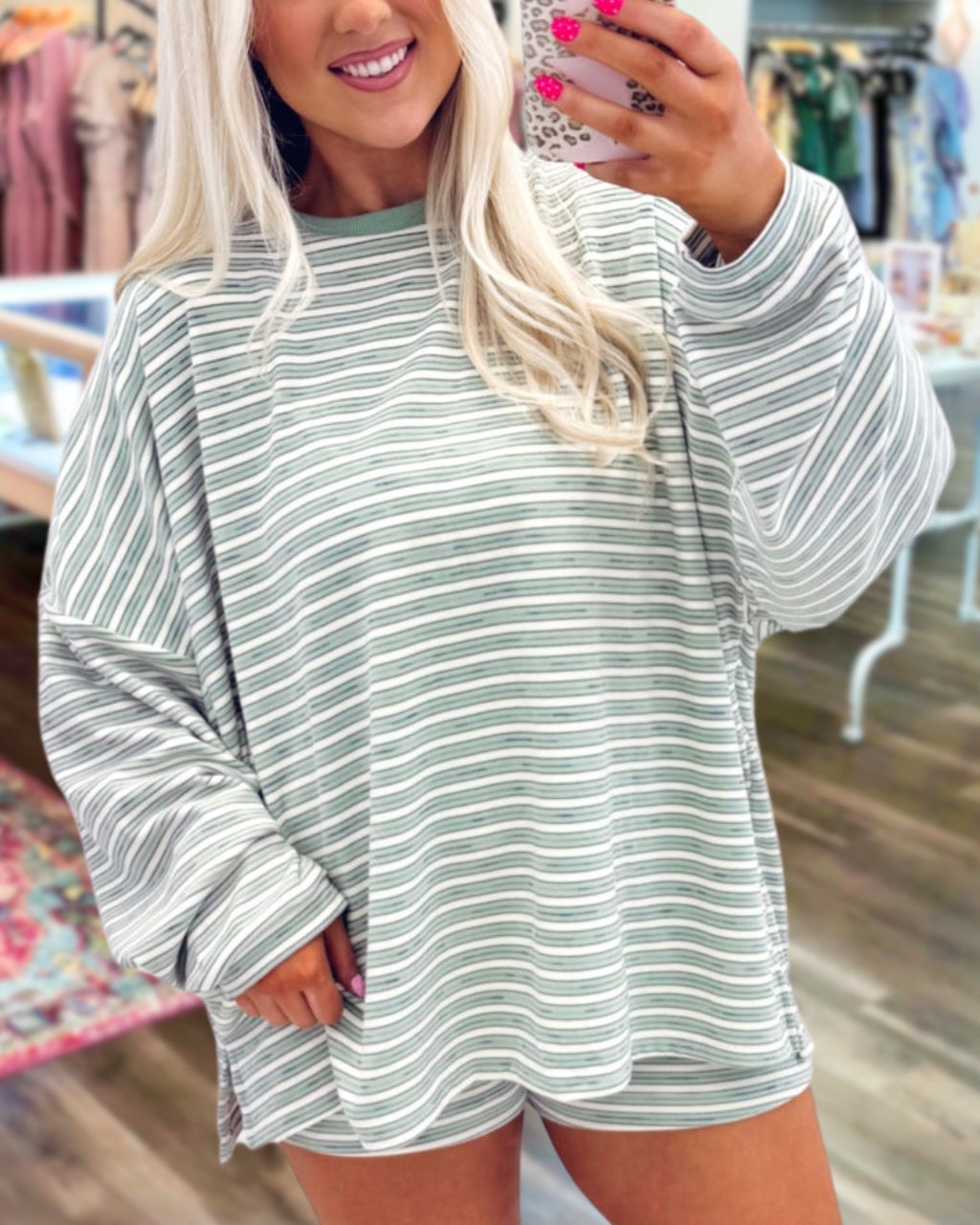 Relaxed Stripe Lounge Set