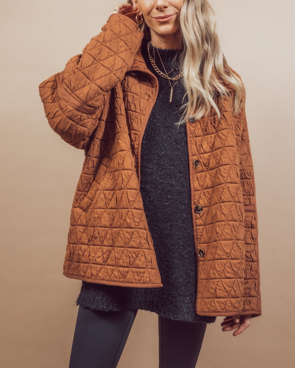 Oversize Soft Quilted Jacket