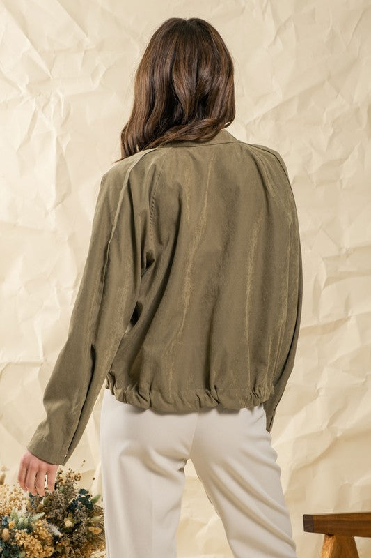 Suede-Like Lightweight Jacket