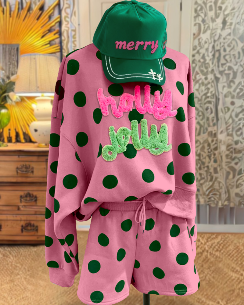 Holly Jolly Polka Dot Set