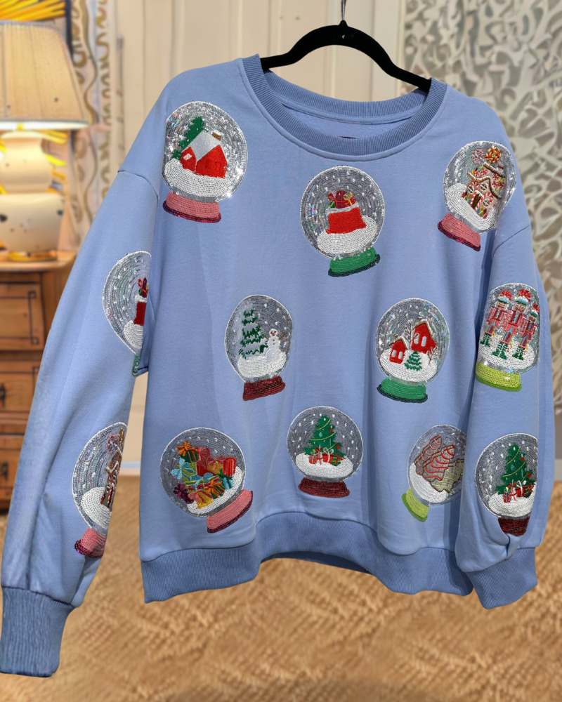 Sparkly Christmas Globe Sweatshirt