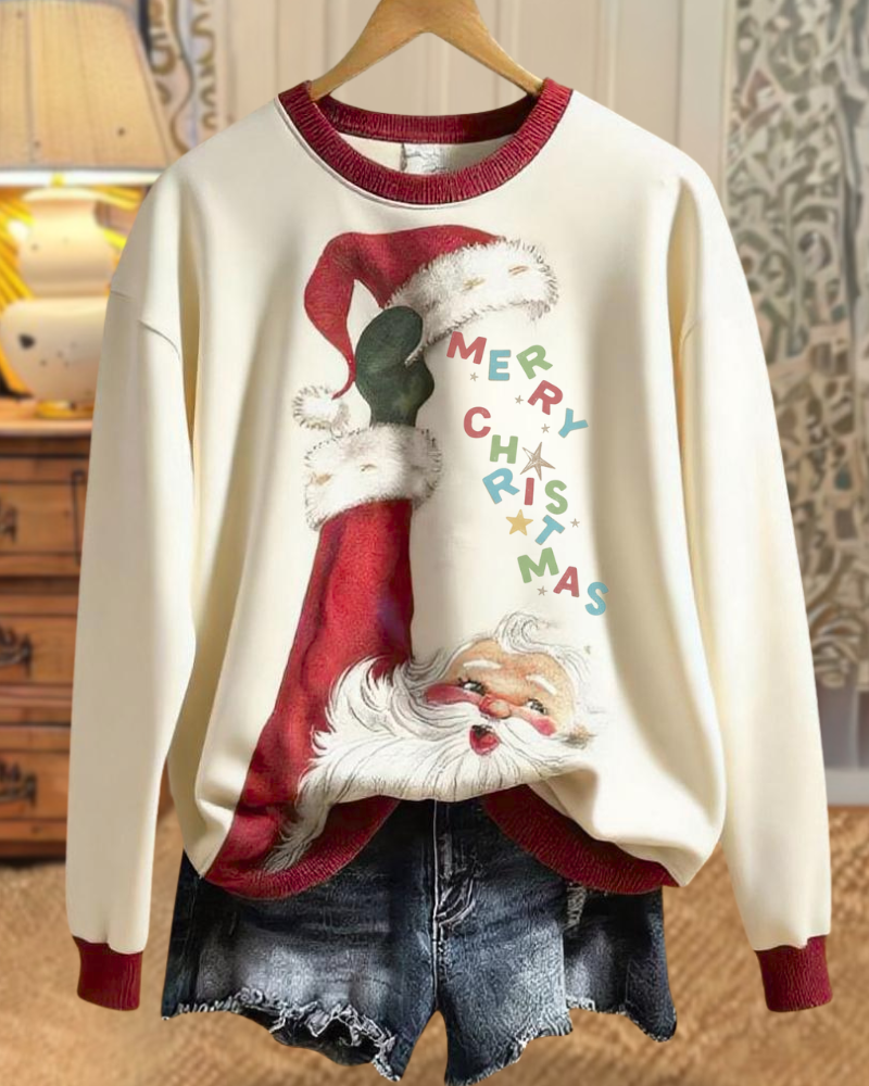 Festive Santa Claus Crewneck Sweatshirt