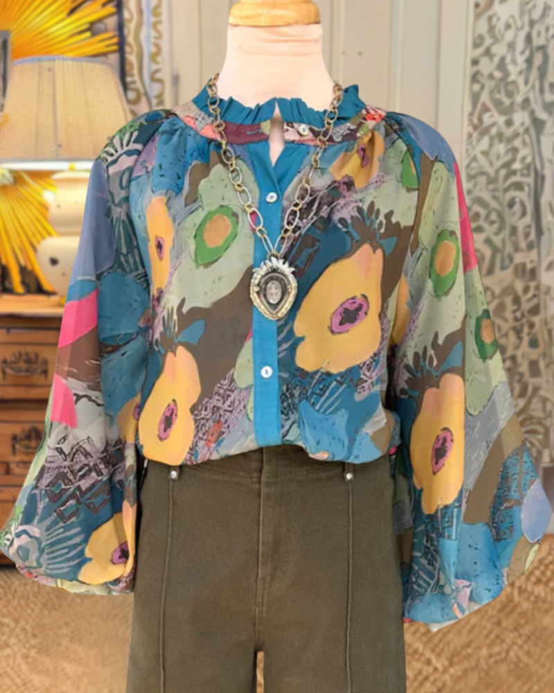 Dreamy Abstract Pattern Blouse