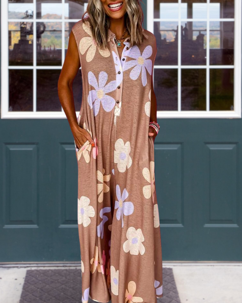 Whimsical Bloom Wide Leg Jumpsuit