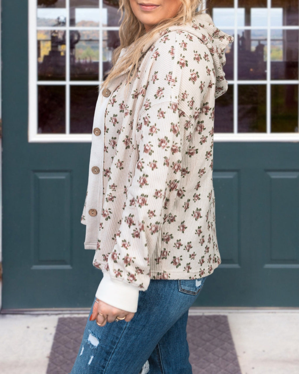 Floral Hooded Jacket