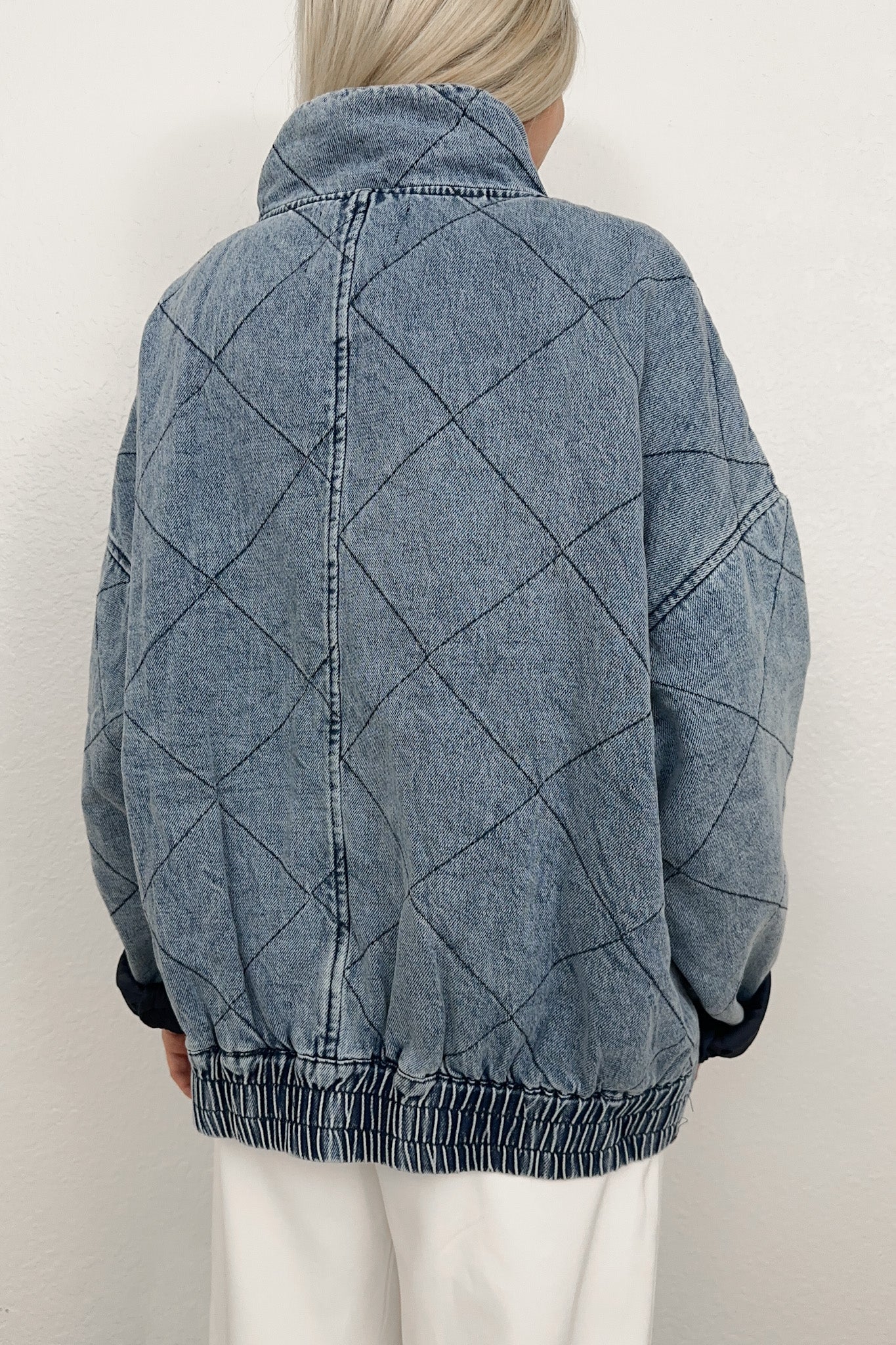 Quilted Denim Shacket