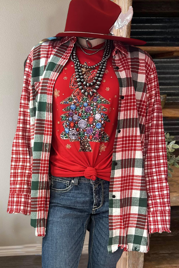 Festive Classic Plaid Shirt