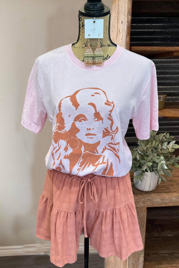 Queen Cotton Tee-Pink