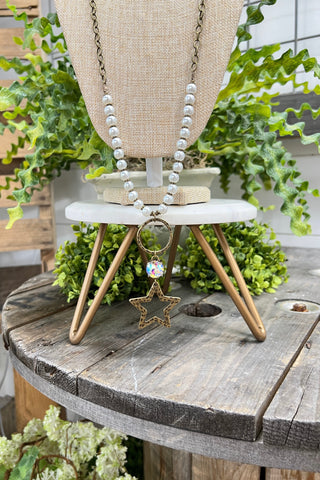 Chic Star Pearl Necklace