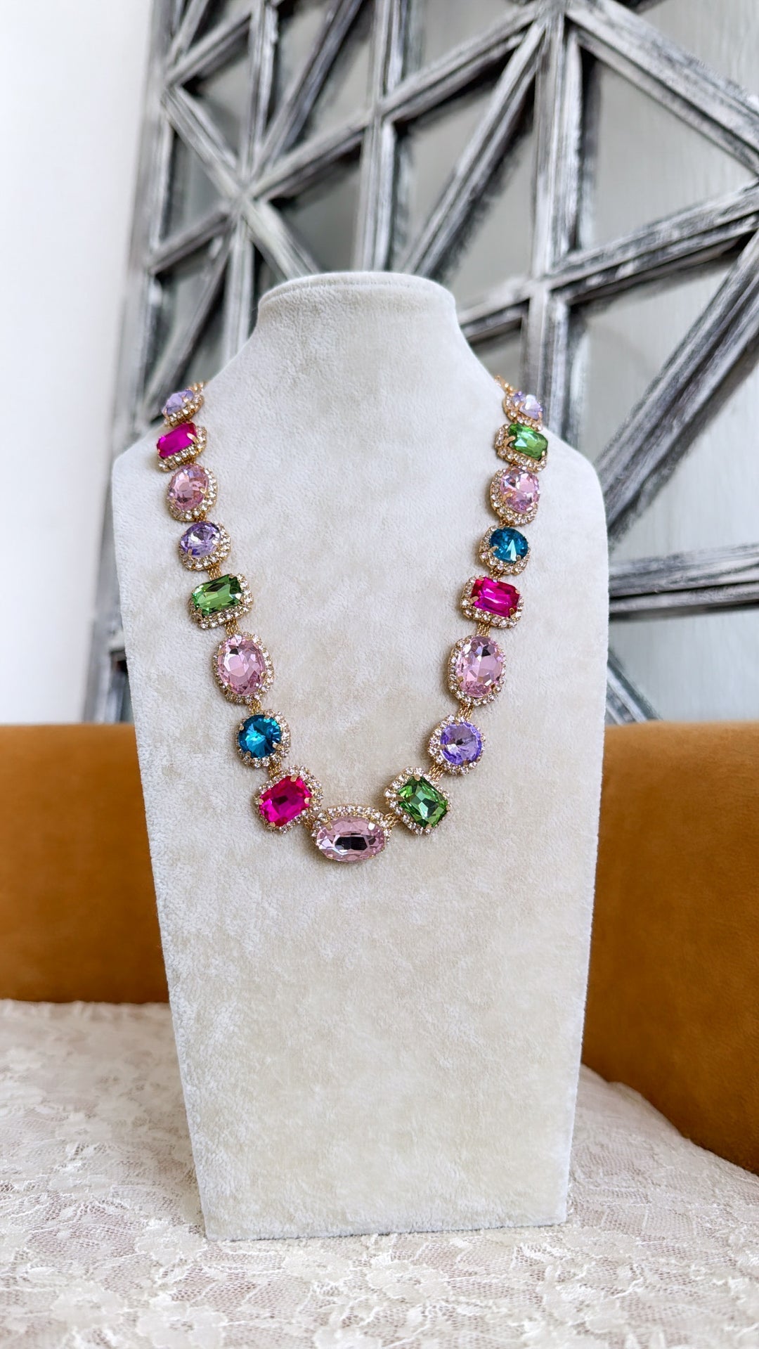 Royal Gem Blossom Necklace
