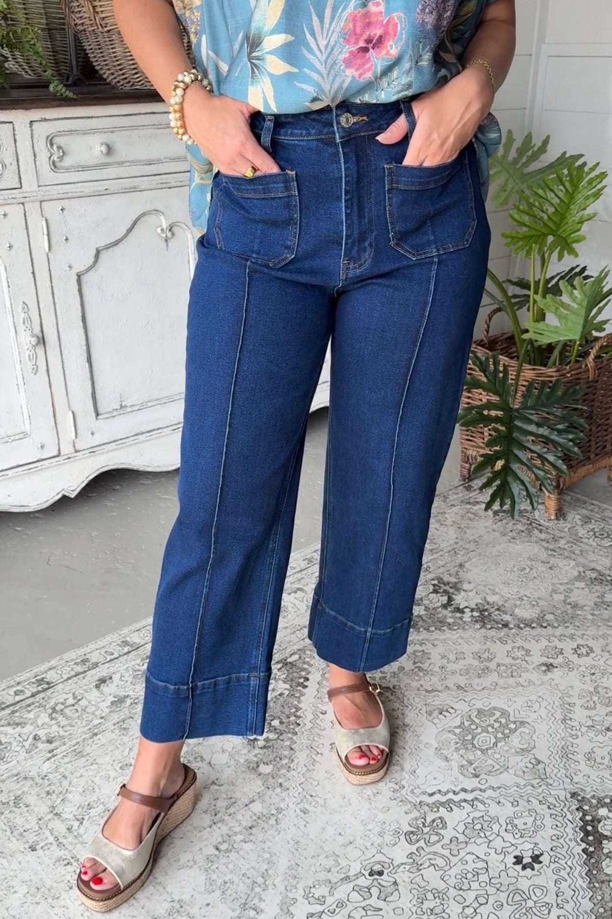 Slightly Stretchy Front Pocket Jeans