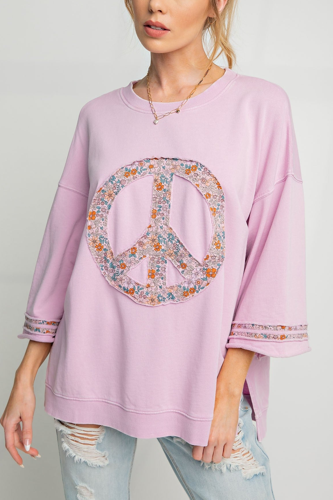 Cotton Candy Peace Sweatshirt