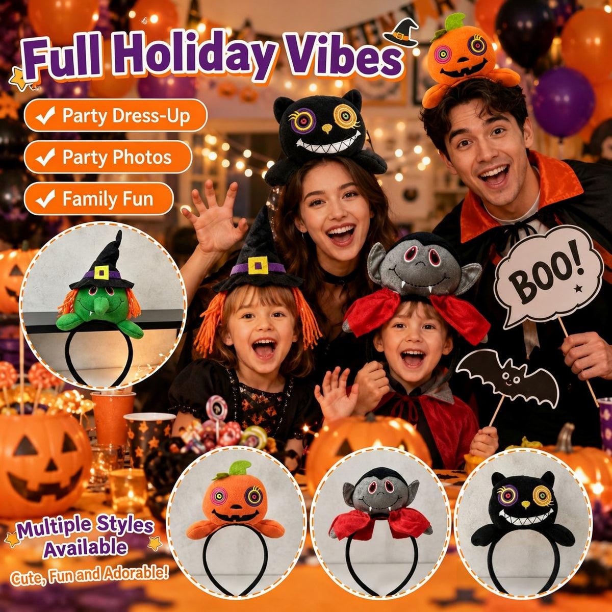 Cute Halloween Doll Headband