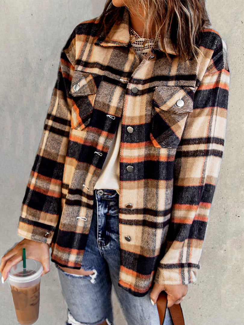 Classic Plaid Shirt Jacket