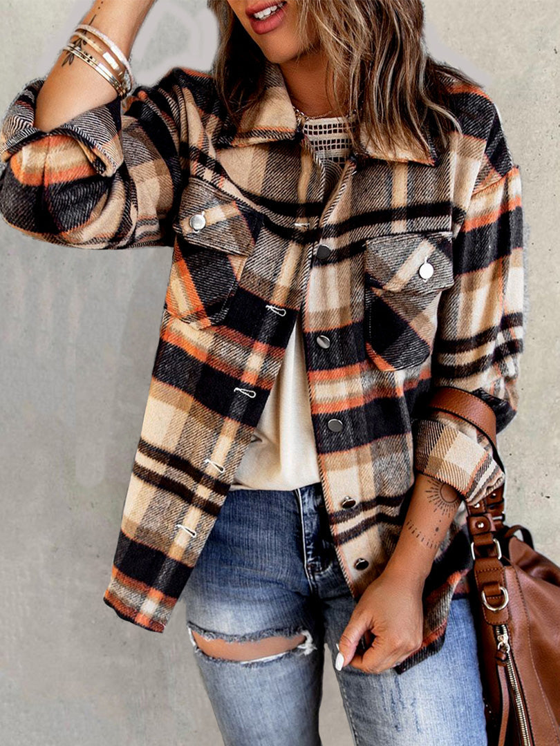 Classic Plaid Shirt Jacket