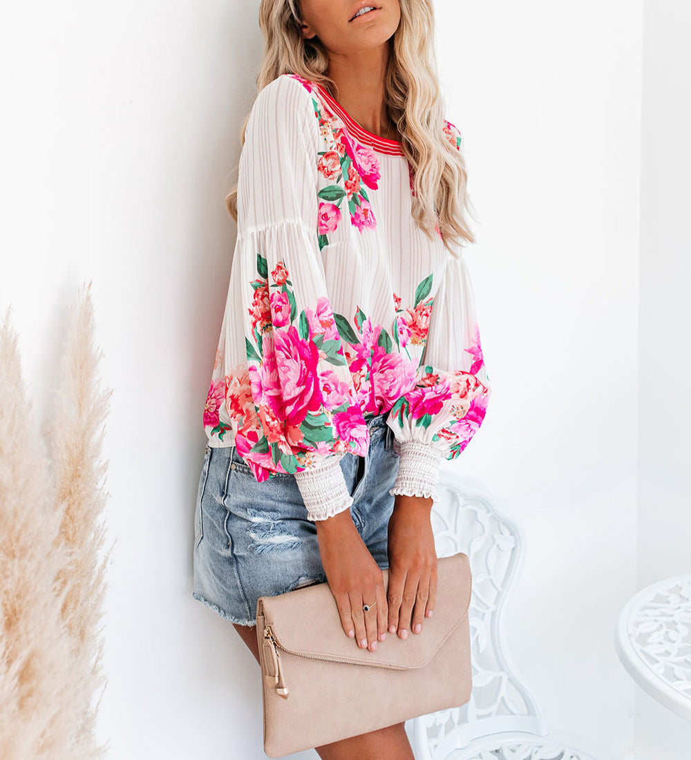 Rose Printed Blouse