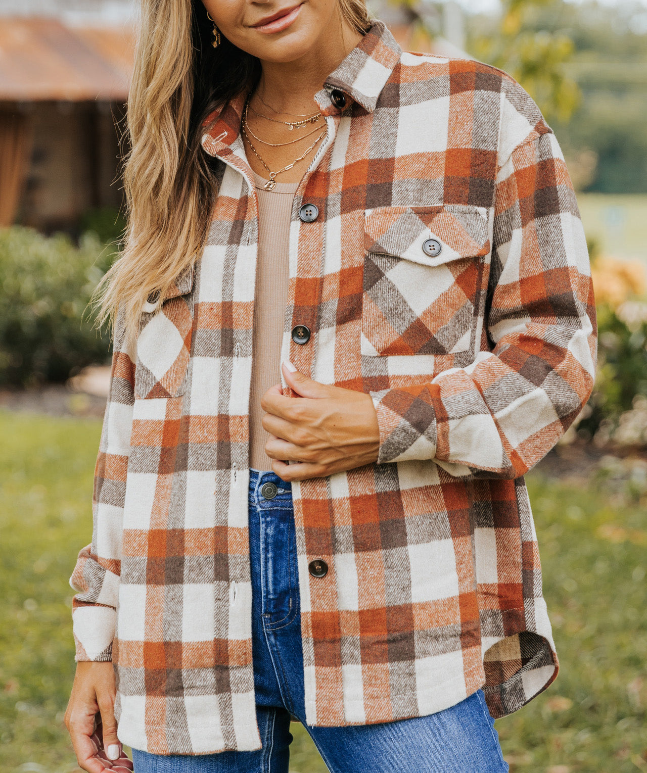 Pumpkin Plaid Jacket