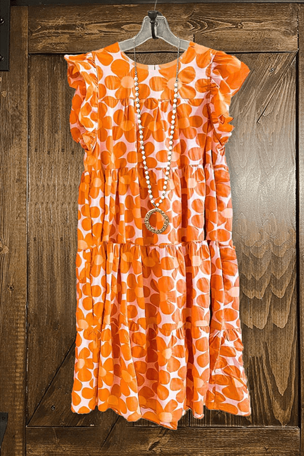 Sunlight Ruffled Midi Dress